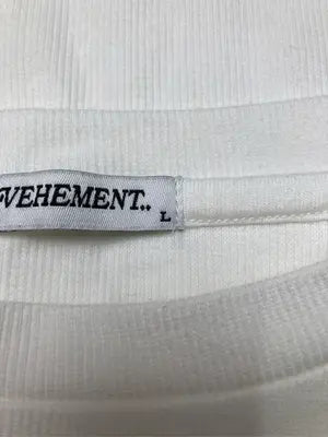 VEHEMENT/Tシャツ/カットソー/トップス/ホワイト/L