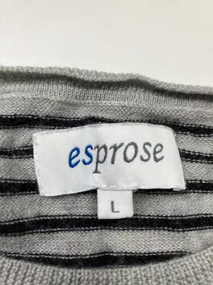 esprose/ニット/セーター/トップス/グレー/L