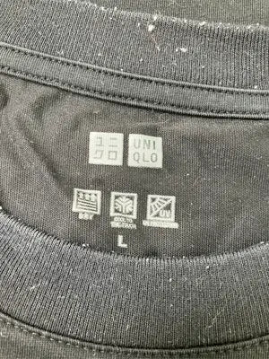 UNIQLO/ユニクロ/Tシャツ/カットソー/トップス/ブラック/L