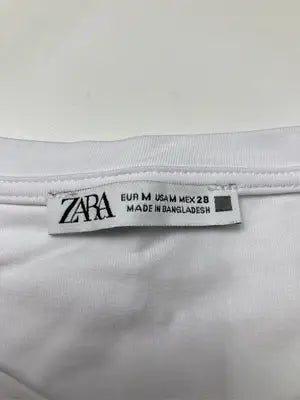 ZARA/ザラ/Tシャツ/カットソー/トップス/ホワイト/USA M