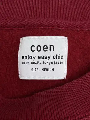 coen/コーエン/スウェット/トップス/レッド/MEDIUM
