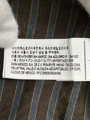 ZARA/ザラ/シャツ/ブラウス/トップス/ブラウン/USA XL