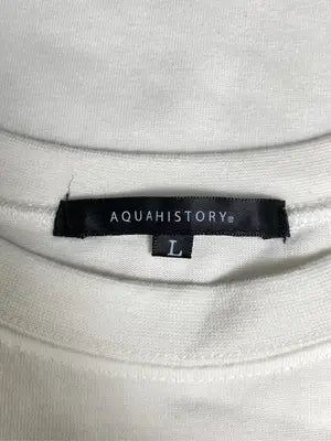 AQUAHISTORY/Tシャツ/カットソー/トップス/アイボリー/L