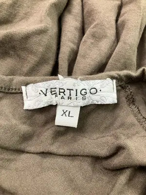 VERTIGO/チュニック/ワンピース/ドレス/ブラウン/XL