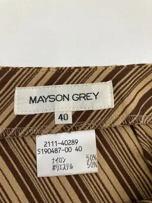 MAYSON GREY/メイソングレイ/ショート/ミニスカート/スカート/ブラウン/40