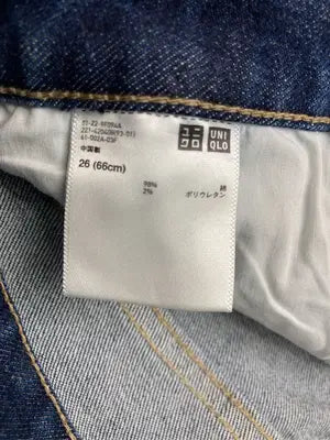 UNIQLO/ユニクロ/デニムパンツ/パンツ/ネイビー/26(66cm)
