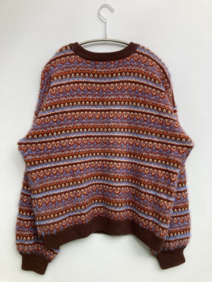 ニット/セーター/トップス/ブラウン/F