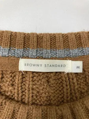 BROWNY STANDARD/ブラウニースタンダード/ニット/セーター/トップス/ブラウン/M
