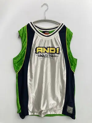 AND1/アンドワン/ノースリーブ/トップス/グリーン/XL