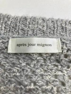 apres jour mignon/アプレジュールミニョン/ニット/セーター/トップス/グレー/F