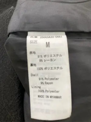AZUL by MOUSSY/アズールバイマウジー/チェスターコート/ジャケット/アウター/ブラック/M