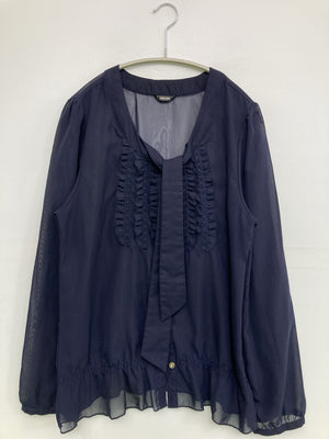 SHELLIIA/シャツ/ブラウス/トップス/ブラック/LL