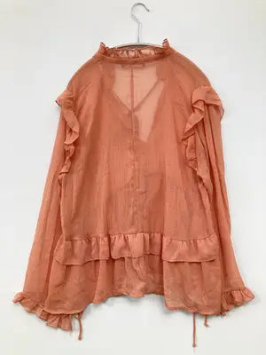 ZARA/ザラ/Tシャツ/カットソー/トップス/オレンジ/L