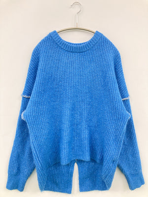 earth music&ecology/アースミュージックアンドエコロジー/ニット/セーター/トップス/ブルー/F