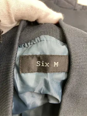 six M/MA-1/ジャケット/アウター/ブラック/F