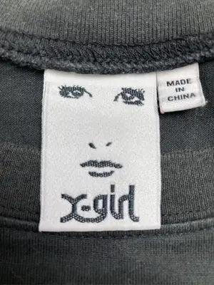 X-GIRL/エックスガール/Tシャツ/カットソー/トップス/ブラック/2