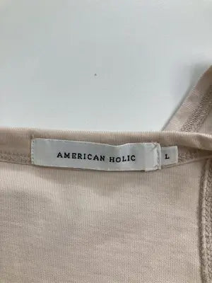 AMERICAN HOLIC/アメリカンホリック/Tシャツ/カットソー/トップス/ベージュ/L