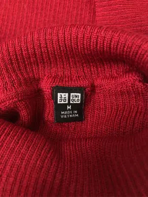 UNIQLO/ユニクロ/ニット/セーター/トップス/レッド/M