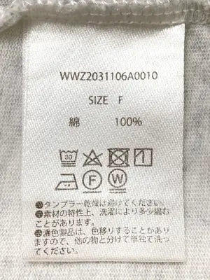 JUST WRITING COOPER/Tシャツ/カットソー/トップス/グレー/F