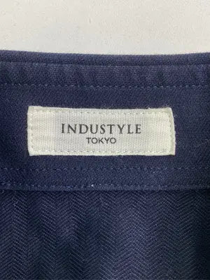INDUSTYLE/シャツ/ブラウス/トップス/ネイビー/S