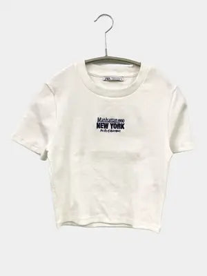 ZARA/ザラ/Tシャツ/カットソー/トップス/ホワイト/M