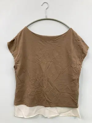 YULICA/Tシャツ/カットソー/トップス/ブラウン