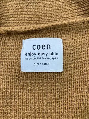 coen/コーエン/カーディガン/ボレロ/トップス/ブラウン/L