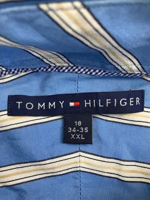 TOMMY HILFIGER/トミーヒルフィガー/シャツ/ブラウス/トップス/ブルー/XXL