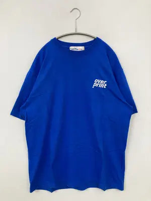 OVER PRINT/Tシャツ/カットソー/トップス/ブルー/L