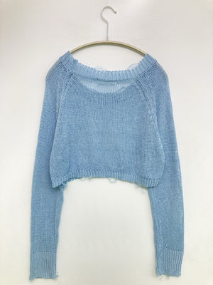 NORMCORE/ニット/セーター/トップス/スカイブルー