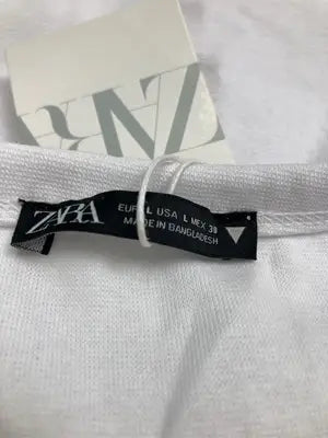 ZARA/ザラ/Tシャツ/カットソー/トップス/ホワイト/USA L