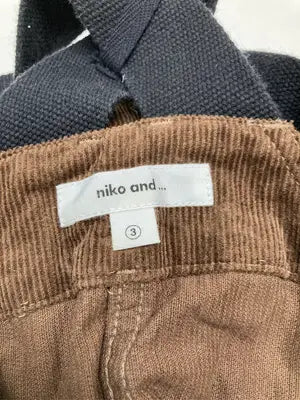 niko and .../ニコアンド/サロペット/オーバーオール/オールインワン・サロペット/ブラウン/3