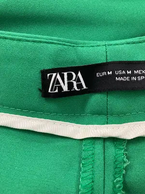 ZARA/ザラ/スラックス/パンツ/グリーン/USA M