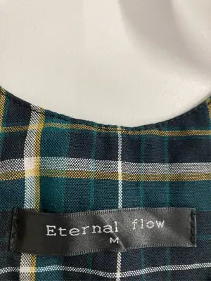 ETERNAL FLOW/ジャンパースカート/ワンピース/ドレス/グリーン/M