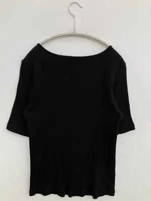 Tシャツ/カットソー/トップス/ブラック/M  バスト79～87  身長154～162
