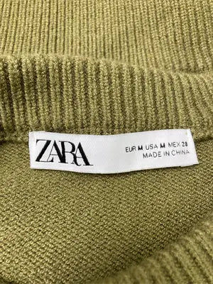 ZARA/ザラ/ニット/セーター/トップス/カーキ/M