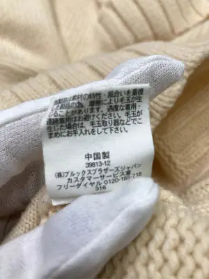 BROOKS BROTHERS/ブルックスブラザーズ/ニット/セーター/トップス/アイボリー/M