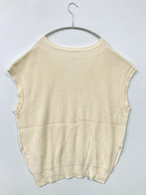 GLACIER/グラシア/ベスト/トップス/アイボリー/L