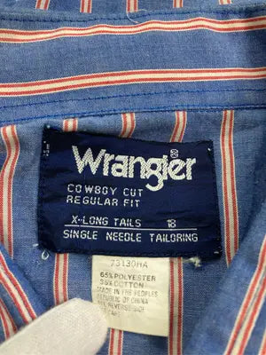 Wrangler/ラングラー/シャツ/ブラウス/トップス/ブルー/X-LONG