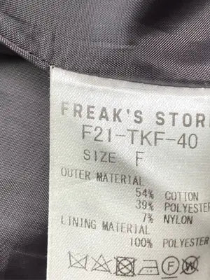 FREAK'S STORE/フリークスストア/ステンカラーコート/ジャケット/アウター/ブラック/F