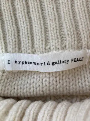 E hyphen world gallery peace/イーハイフンワールドギャラリーピース/ニット/セーター/トップス/アイボリー/F