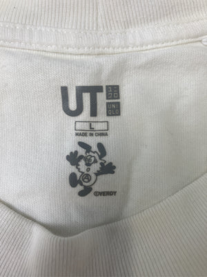 UNIQLO/ユニクロ/Tシャツ/カットソー/トップス/ホワイト/L