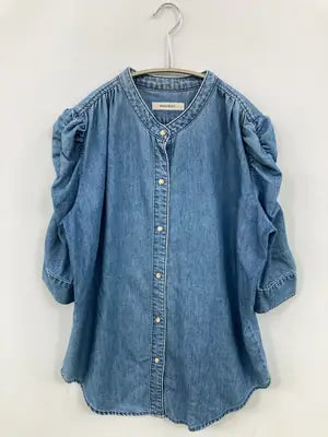 MOUSSY/マウジー/シャツ/ブラウス/トップス/スカイブルー/FREE