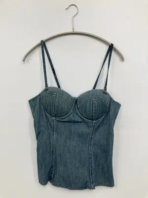 Charlotte Russe/キャミソール/トップス/グレー/M
