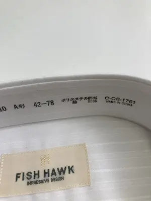 Fish Hawk/ビジネスシャツ/トップス/ホワイト/42-78