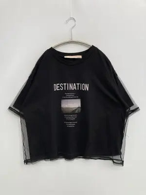 Ray Cassin/レイカズン/Tシャツ/カットソー/トップス/ブラック/F