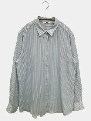 UNIQLO/ユニクロ/シャツ/ブラウス/トップス/スカイブルー/L