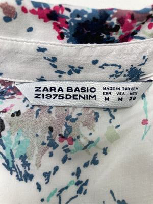 ZARA BASIC/ザラベーシック/シャツワンピース/ワンピース/ドレス/ホワイト/M