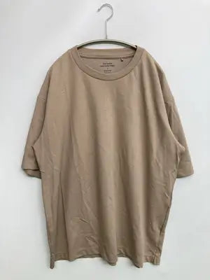Dry ponte/Tシャツ/カットソー/トップス/ベージュ/L