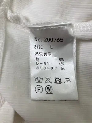 Tシャツ/カットソー/トップス/ホワイト/L